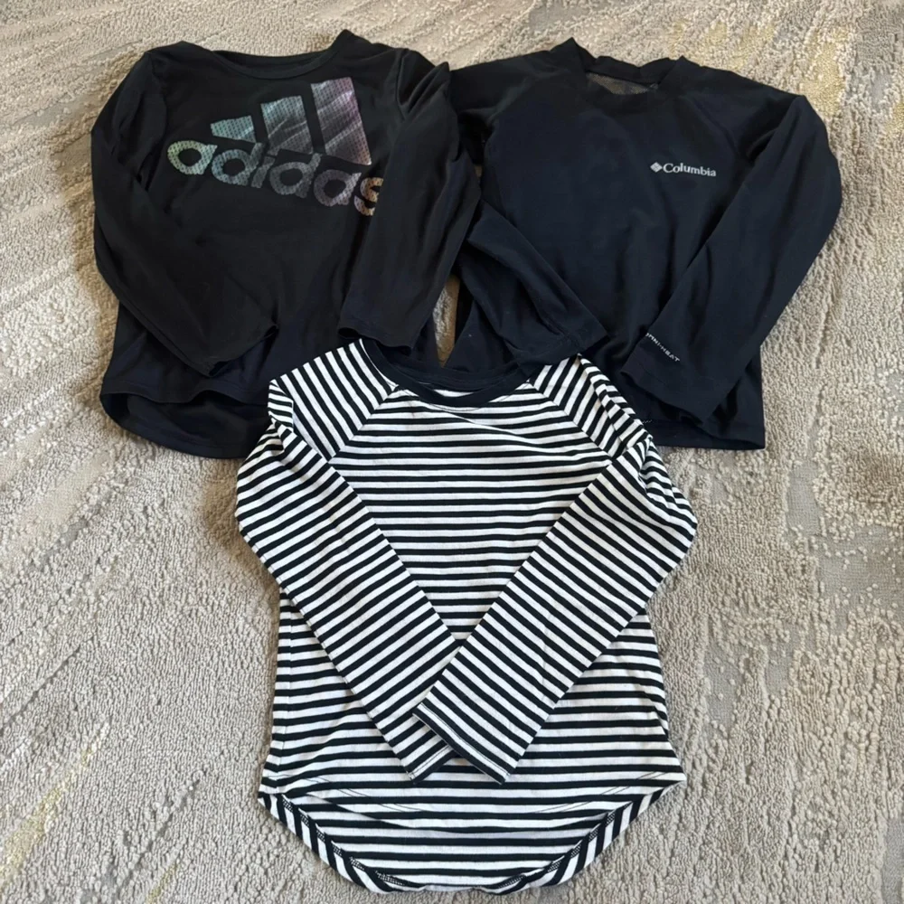 Girls clothes bundle long sleeve tops leggings pants Gap pjs 5